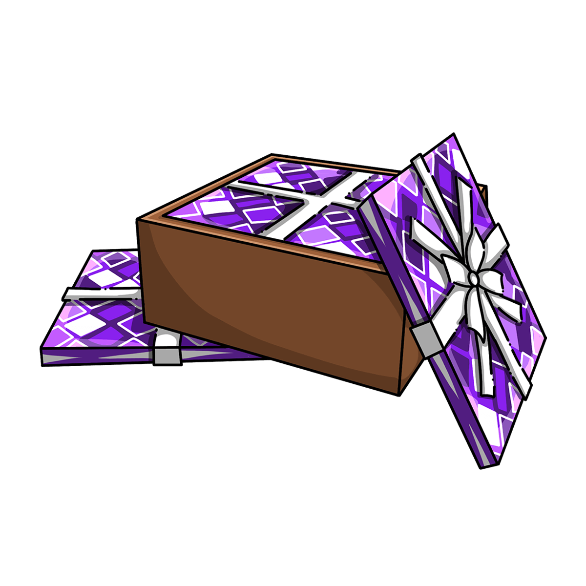 Box of Purple Wrapping Paper
