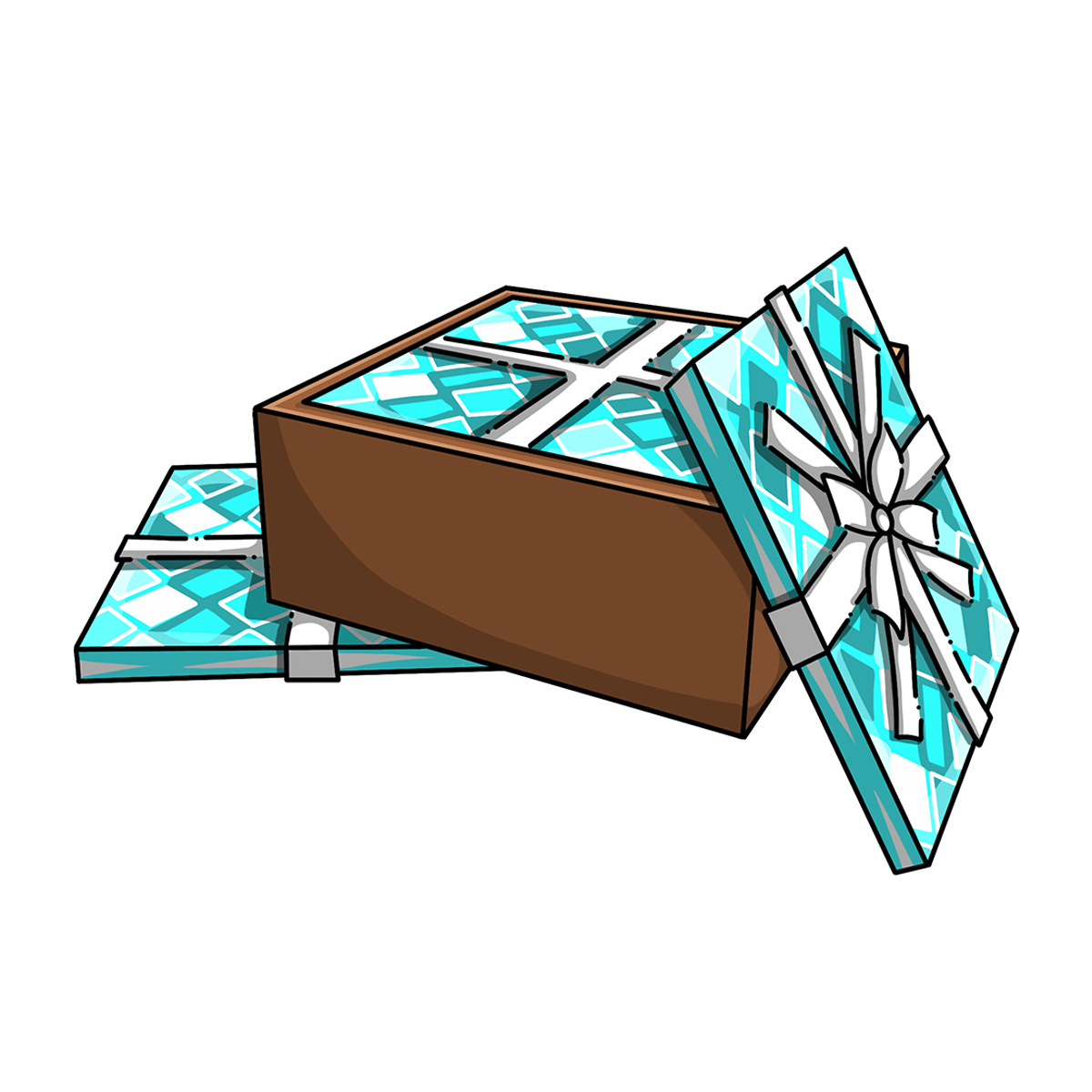 Box of Blue Wrapping Paper