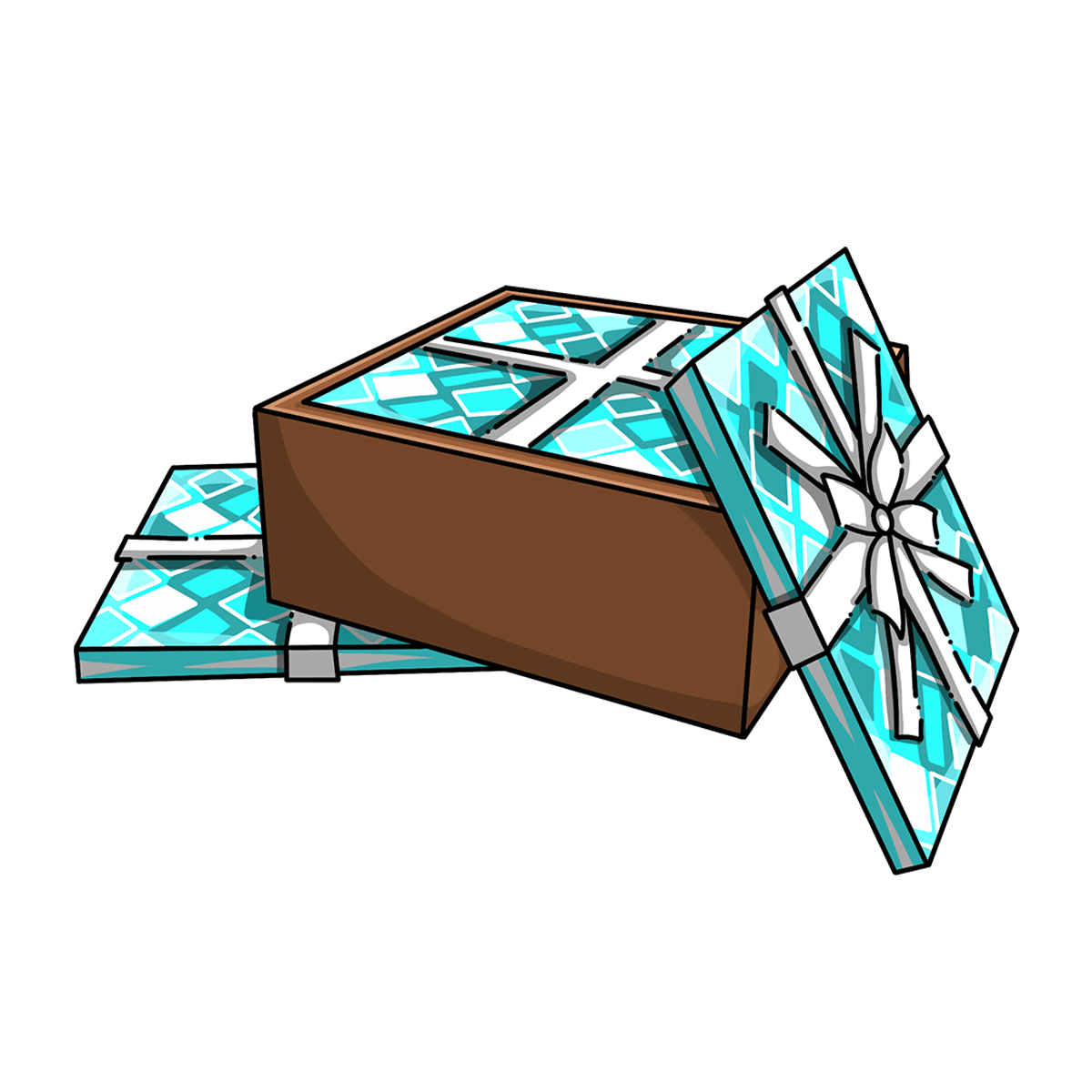 Box of Blue Wrapping Paper