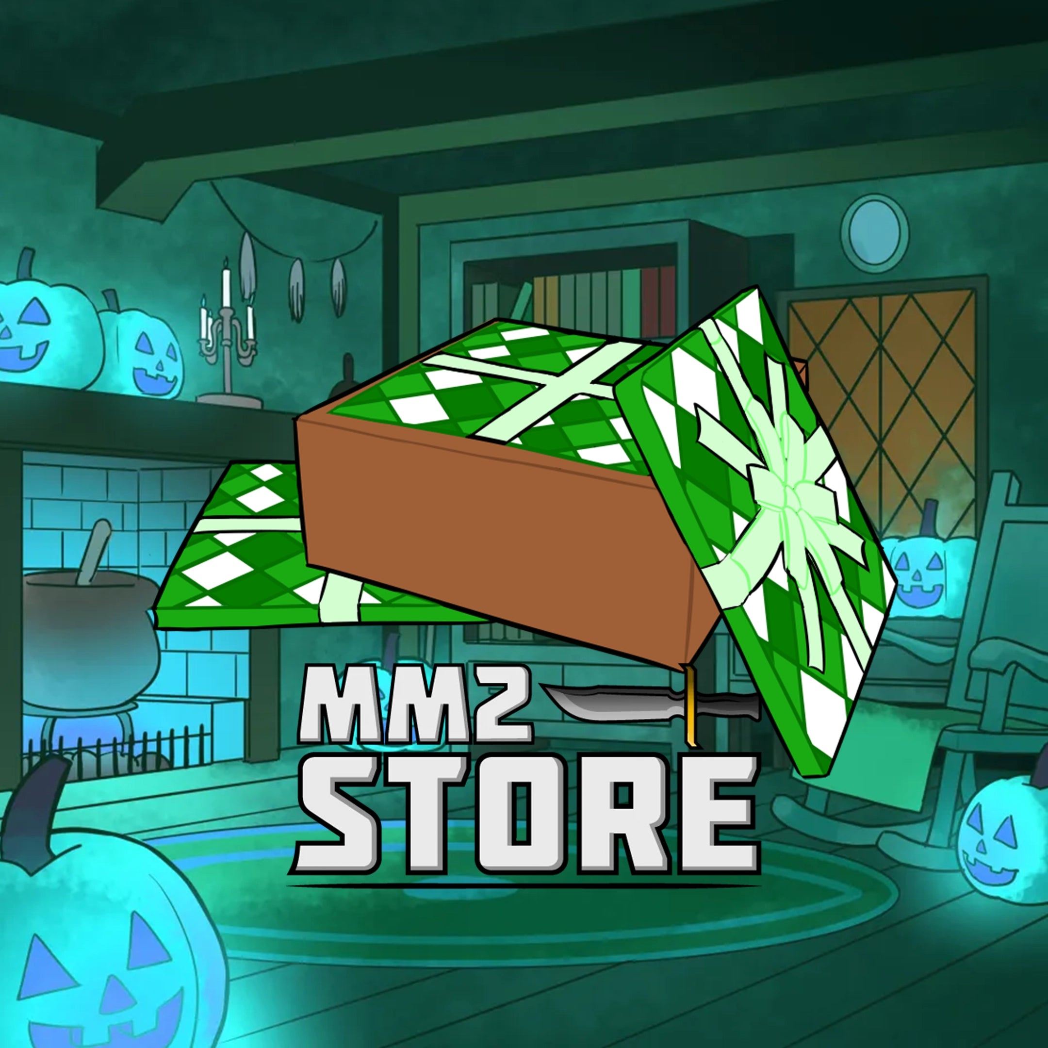 Box of Green Wrapping Paper
