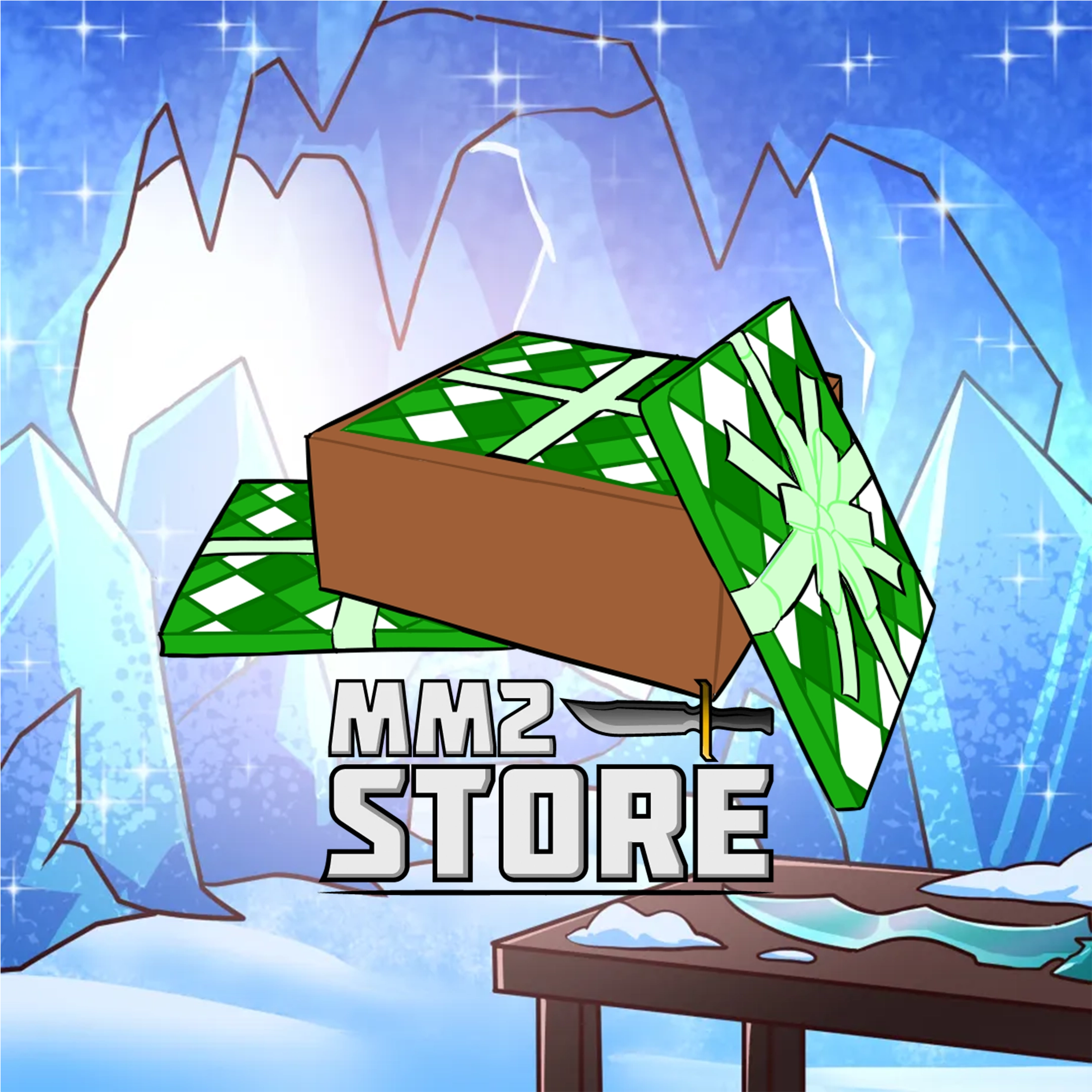 Box of Green Wrapping Paper