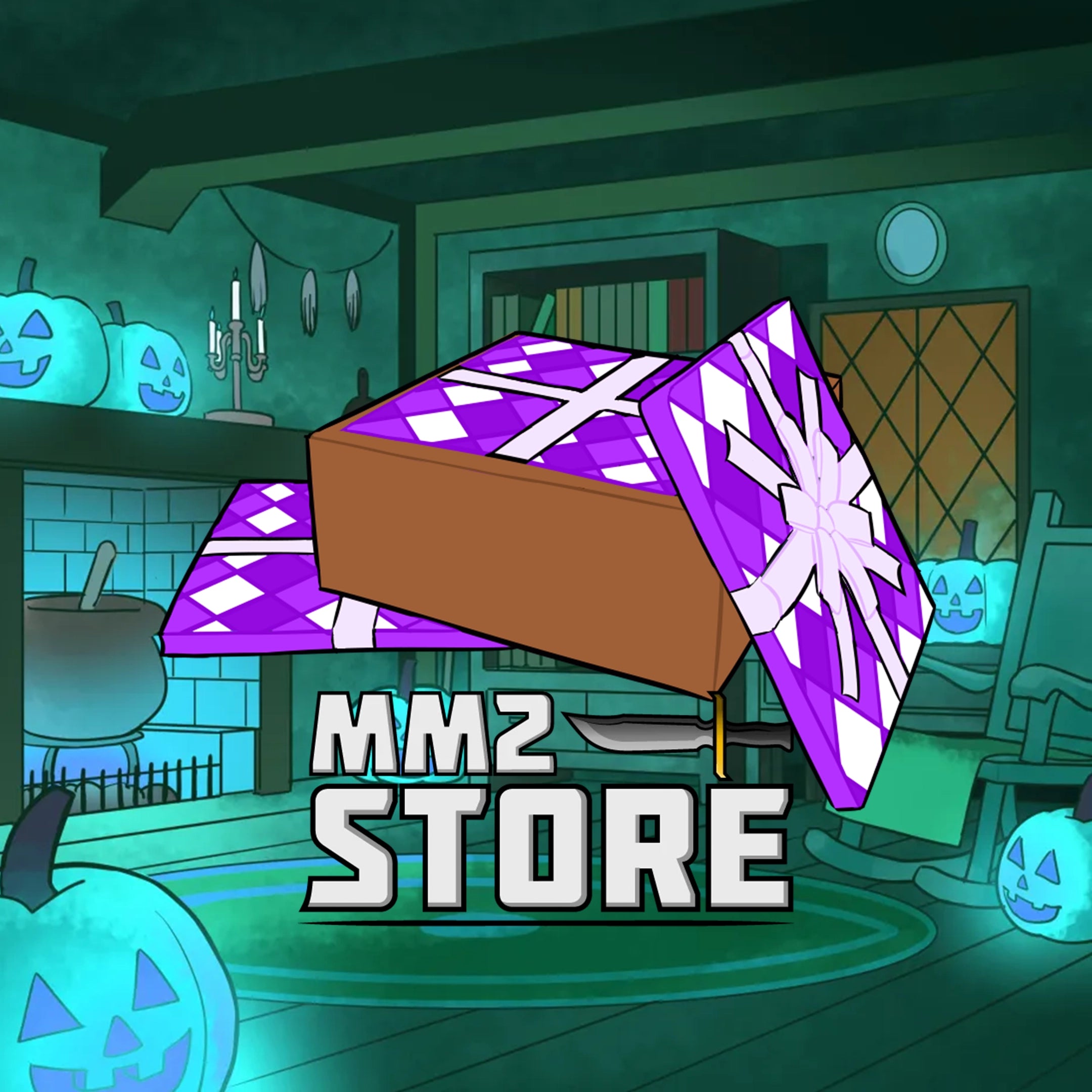 Box of Purple Wrapping Paper
