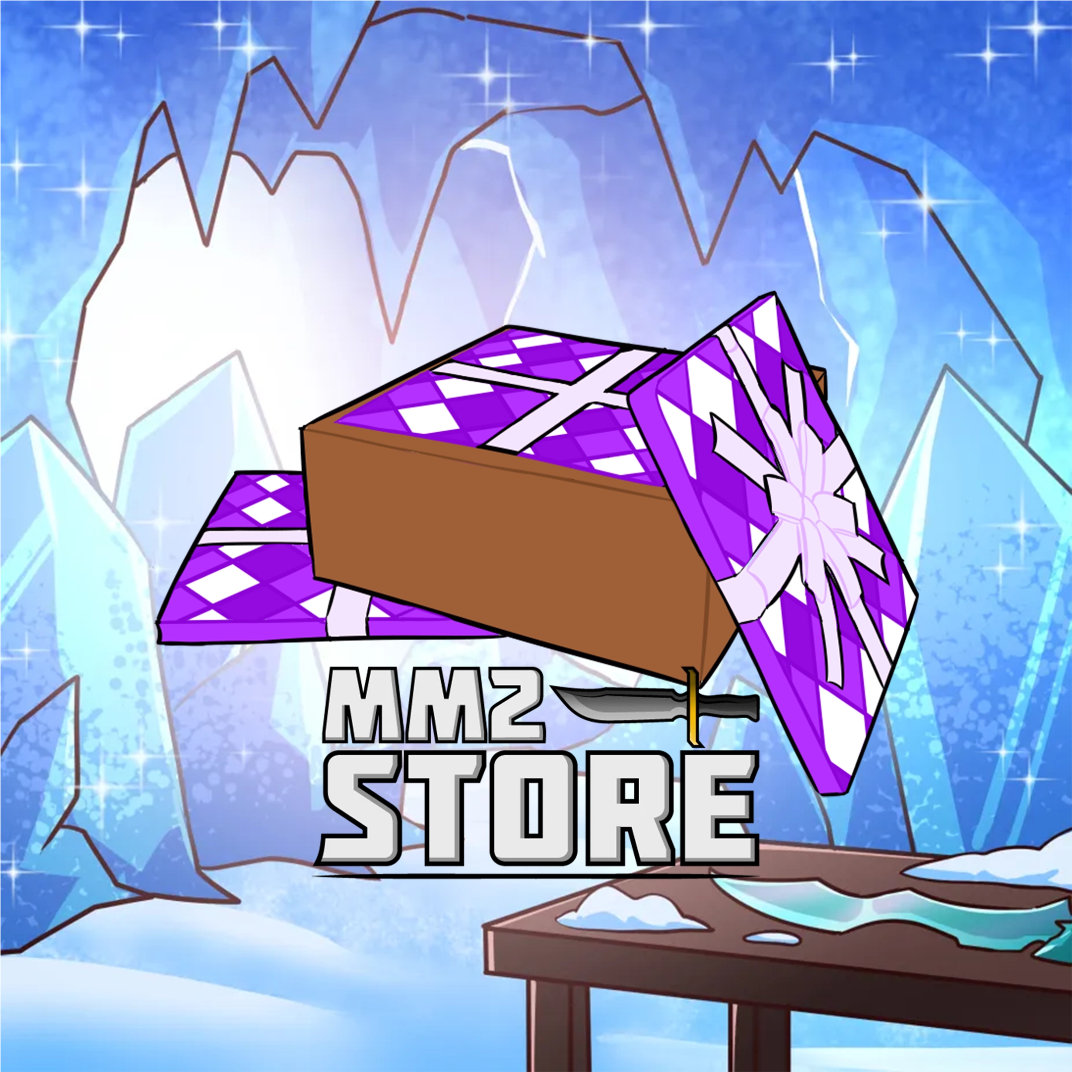 Box of Purple Wrapping Paper