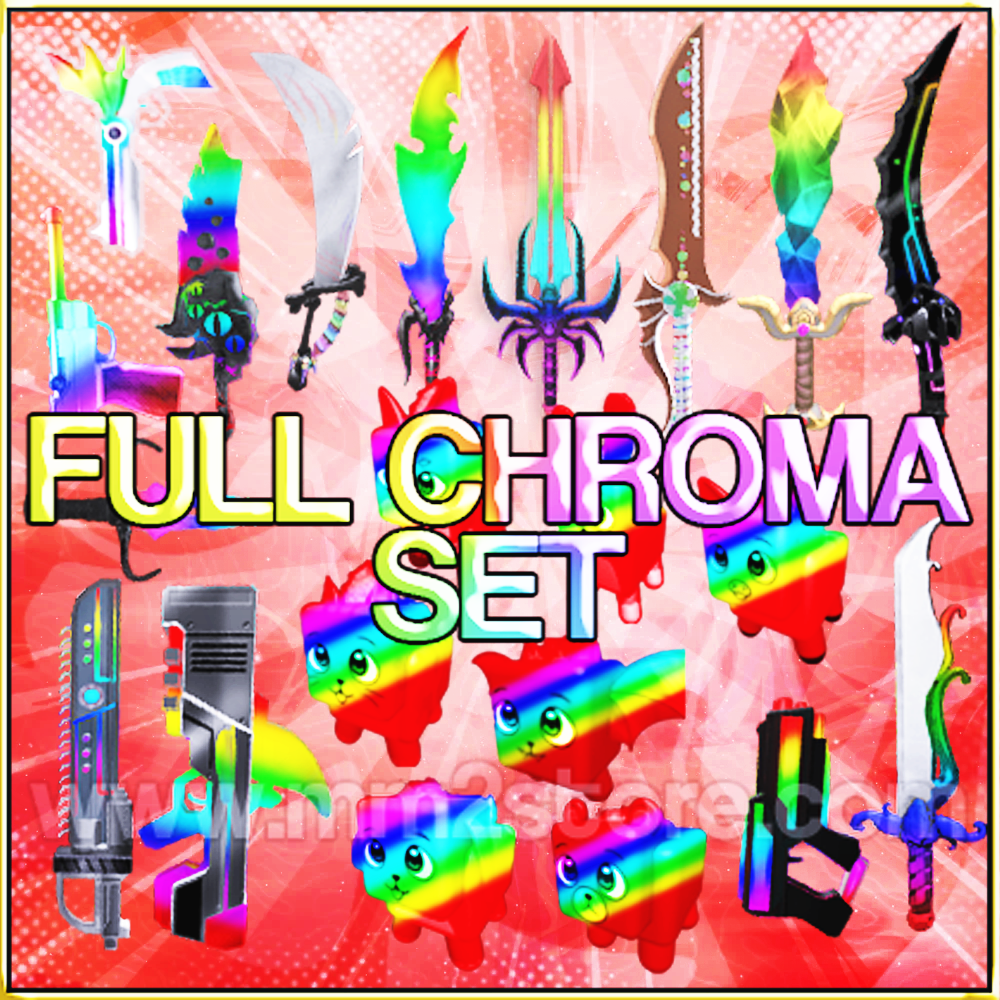 FULL 15 CHROMA SET MM2 🌟EXTRA NEBULA🌟 SUPER FAST DELIVERY 🌙